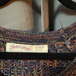 Faded Glory Colorful Knit Sweater